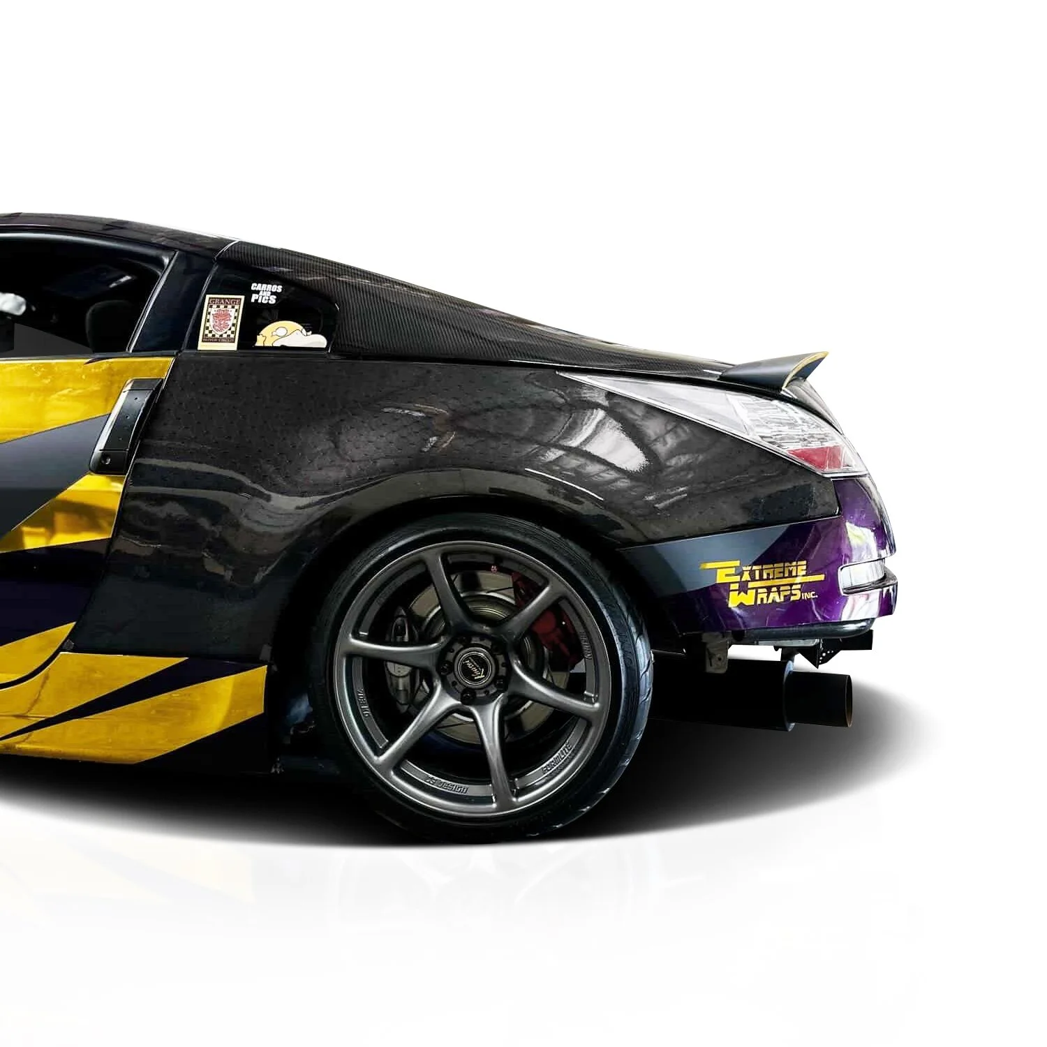 Nissan 350Z Carbon Fiber Rear Quarter Panel Caps — Fly1 Motorsports